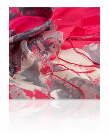 Палантин Женский S30-JEWEL.FLOWER/CORAL